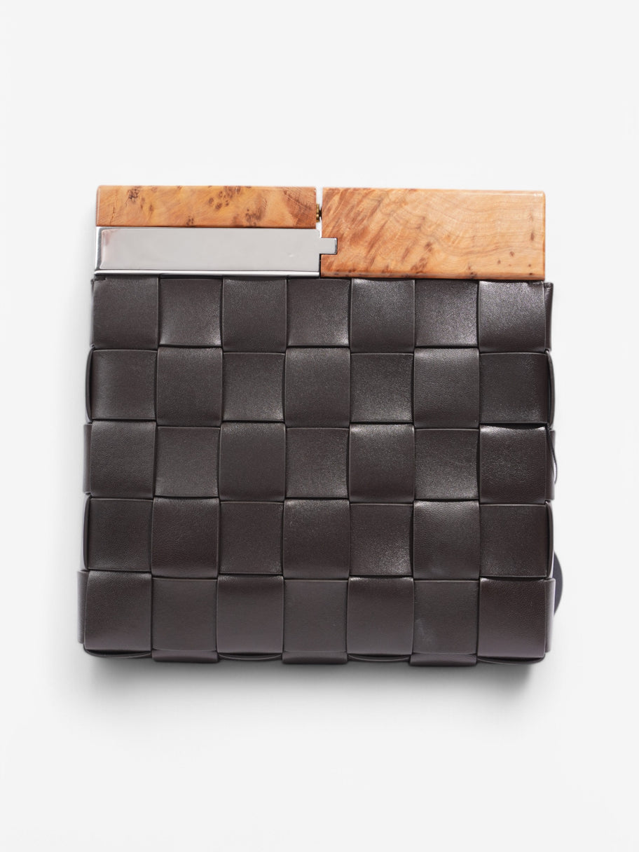 Bottega Veneta Snap Clutch Brown Leather Image 4