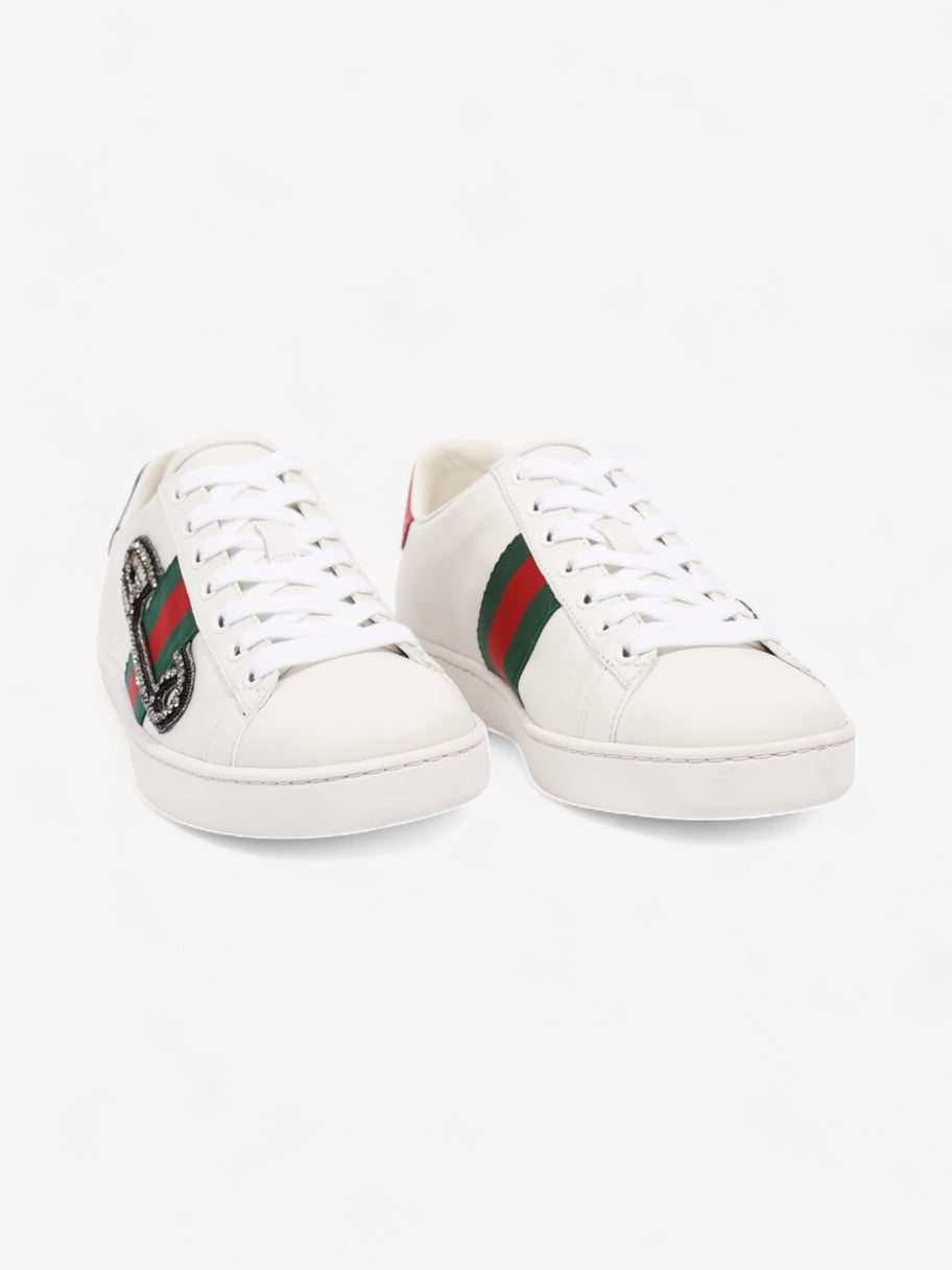 Gucci Ace Low Pin Sneakers White  / Green / Red Leather EU 36.5 UK 3.5 Image 2