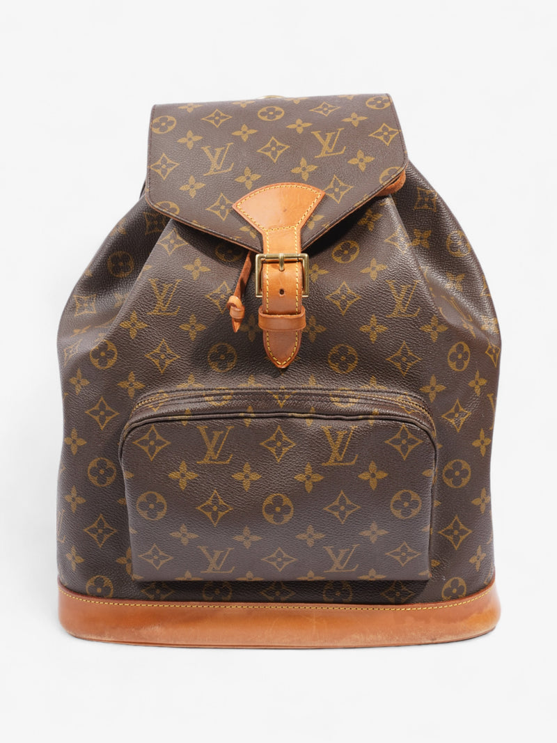  Louis Vuitton Montsouris Backpack Monogram / Beige Coated Canvas