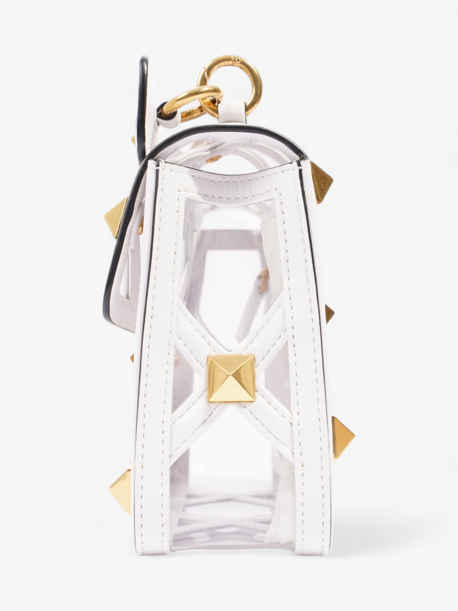 Valentino Roman Stud Clear / White Leather Image 3