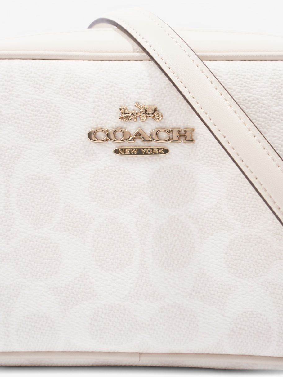 Coach Jamie Camera Bag White Coated Canvas Mini Image 7