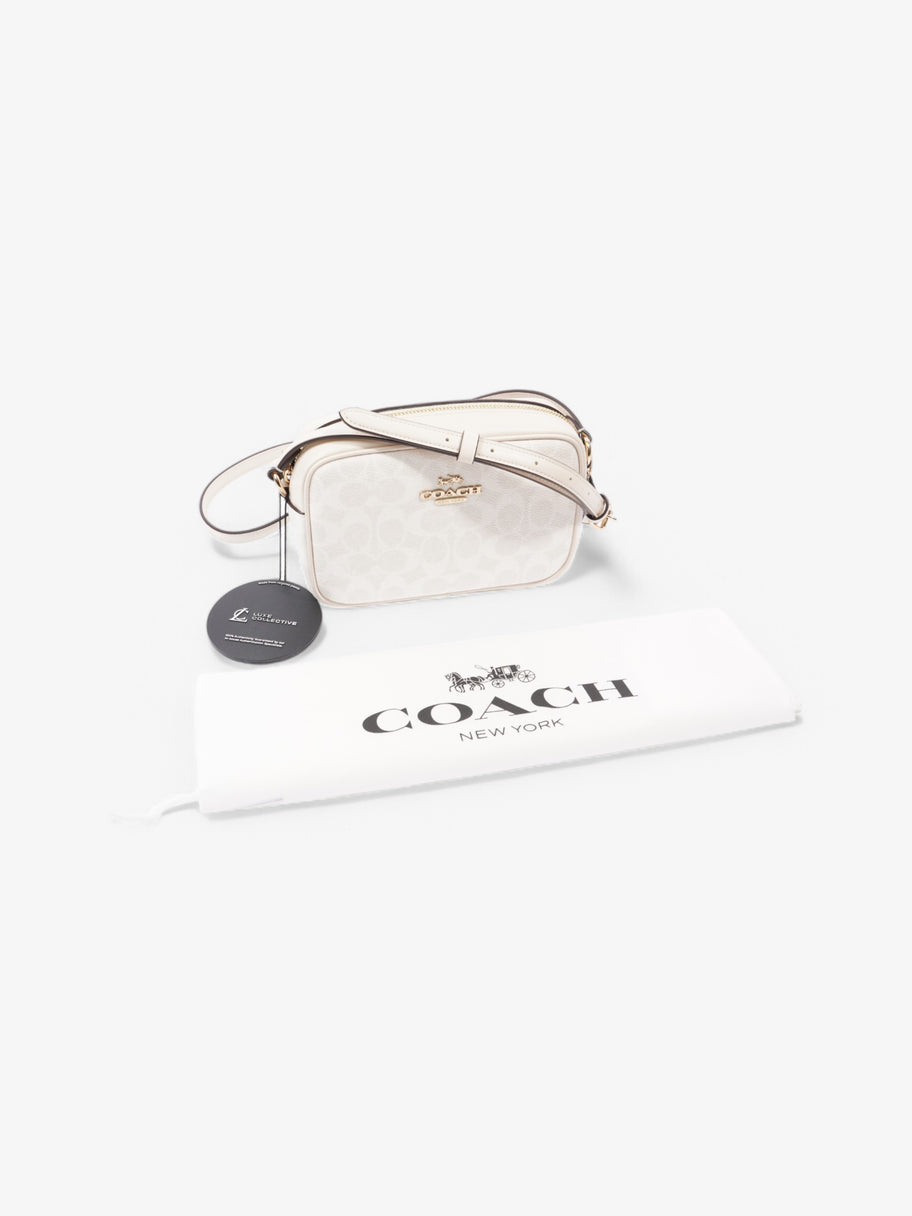 Coach Jamie Camera Bag White Coated Canvas Mini Image 9