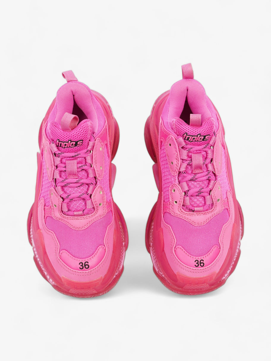 Balenciaga Triple S Clear Sole Pink Mesh EU 36 UK 3 Image 8