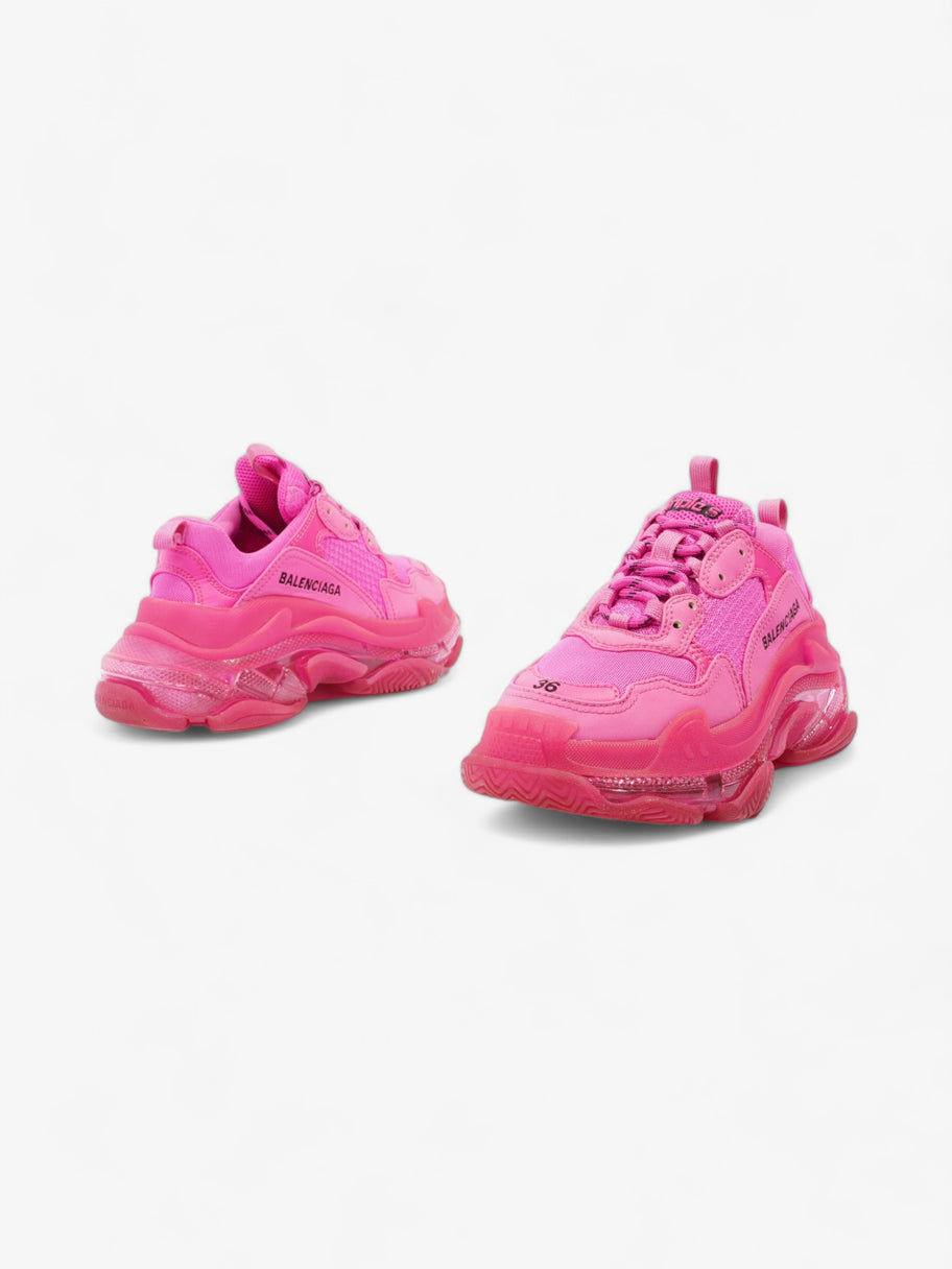 Balenciaga Triple S Clear Sole Pink Mesh EU 36 UK 3 Image 9