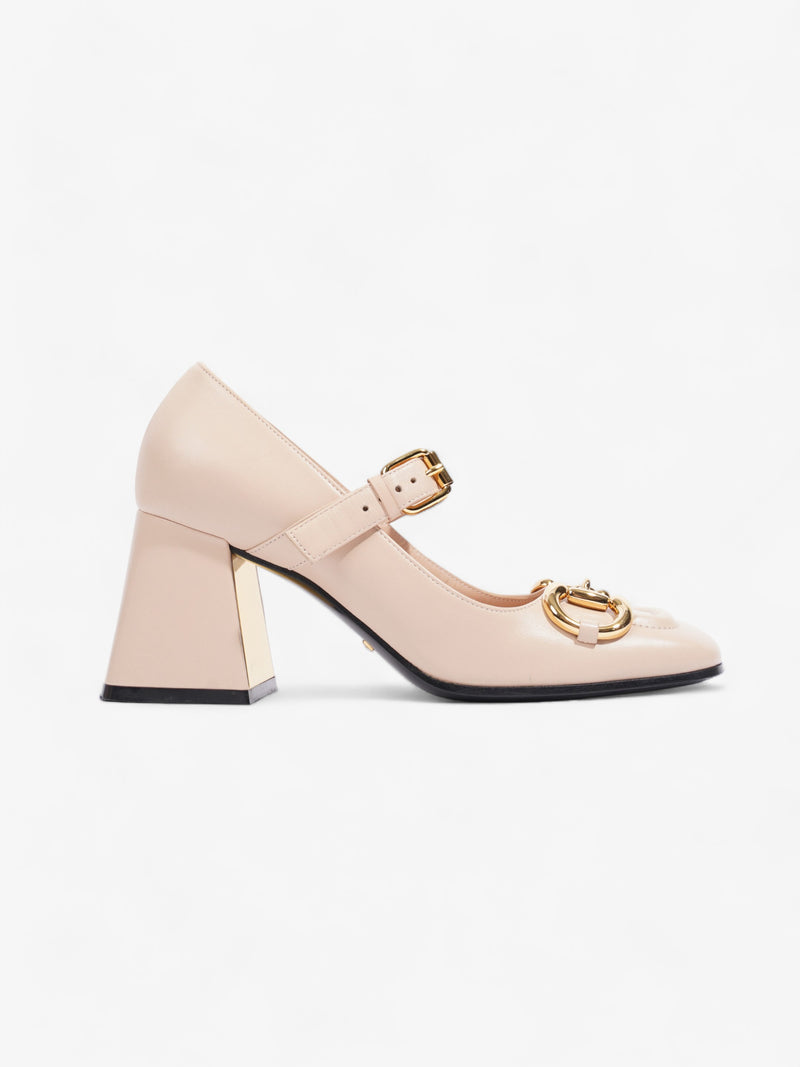  Gucci Horsebit Pump Nude Leather EU 36 UK 3