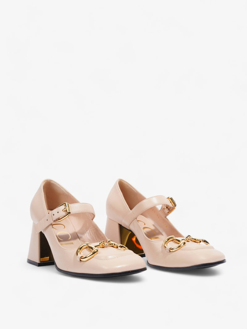  Gucci Horsebit Pump Nude Leather EU 36 UK 3