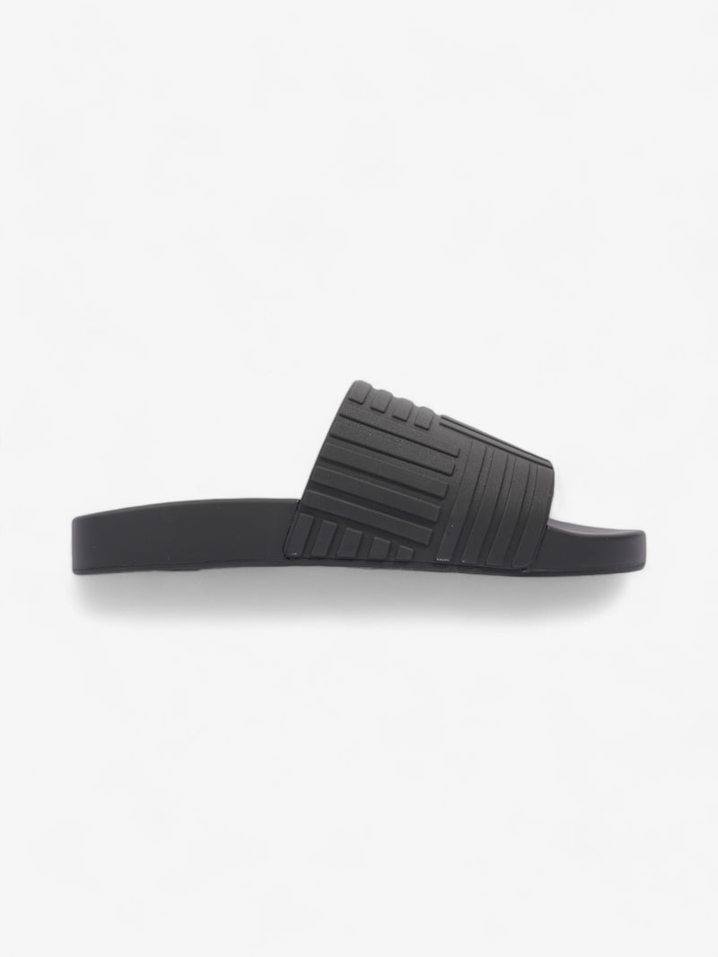  Bottega Veneta Resort Slides Black Rubber EU 42 UK 8