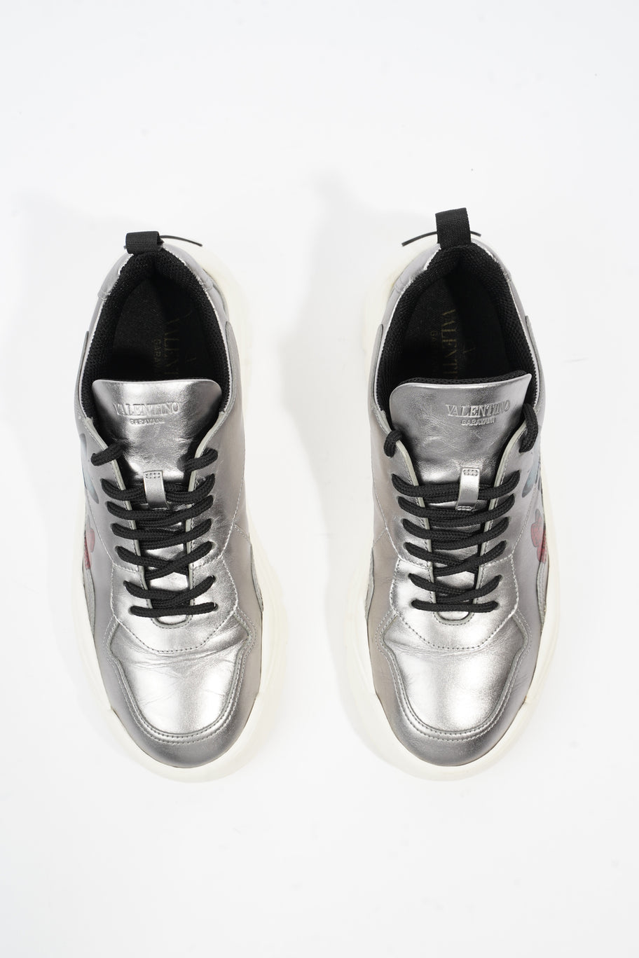 Butterfly Sneaker Silver Leather EU 40 UK 7 Image 8