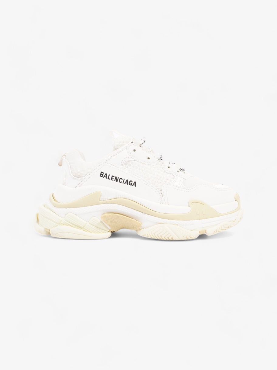 Balenciaga Triple S White / Cream Mesh EU 37 UK 4 Image 1