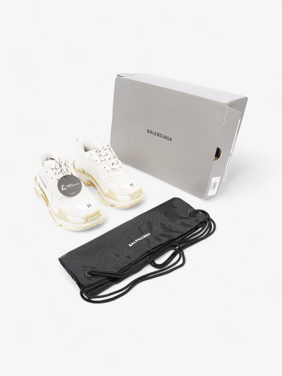 Balenciaga Triple S White / Cream Mesh EU 37 UK 4 Image 10