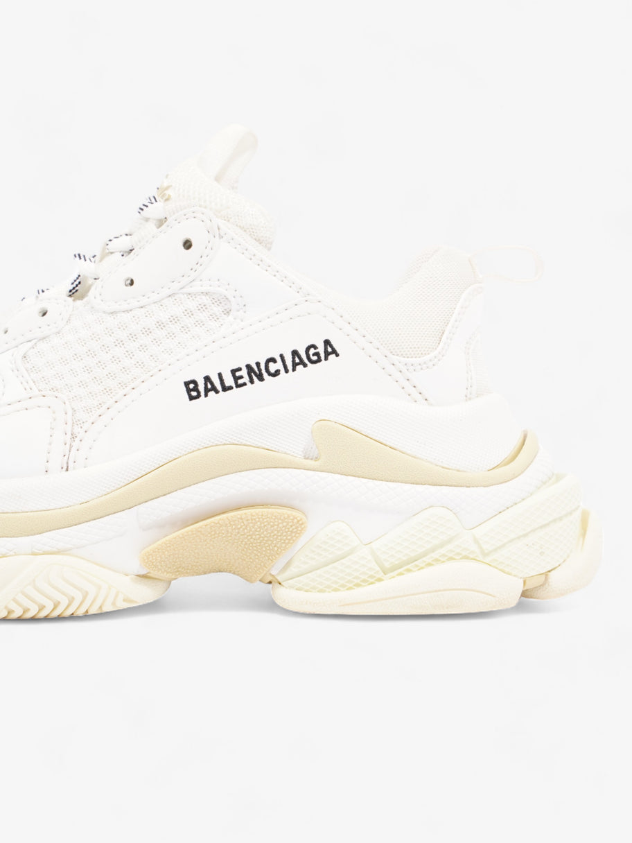 Balenciaga Triple S White / Cream Mesh EU 37 UK 4 Image 9