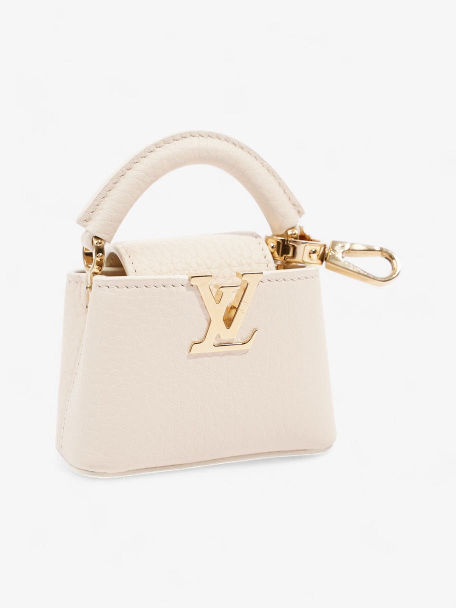 Louis Vuitton Capucines Butter Yellow / Cream Vachetta Leather Mini Image 8