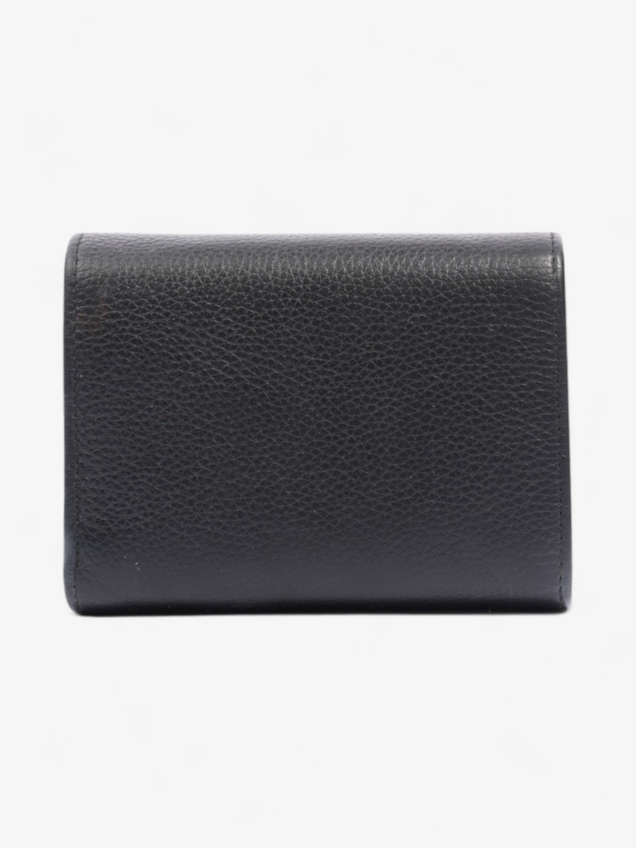 Prada Logo Wallet Black / Gold Saffiano Leather Image 2