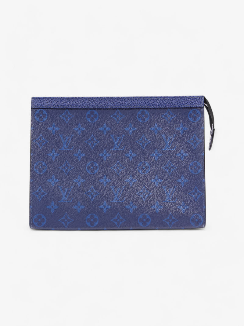  Louis Vuitton Pochette Voyage Monogram Taigarama / Blue Coated Canvas MM