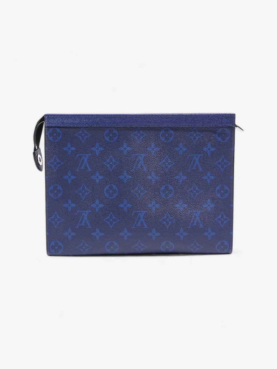 Louis Vuitton Pochette Voyage Monogram Taigarama / Blue Coated Canvas MM Image 3