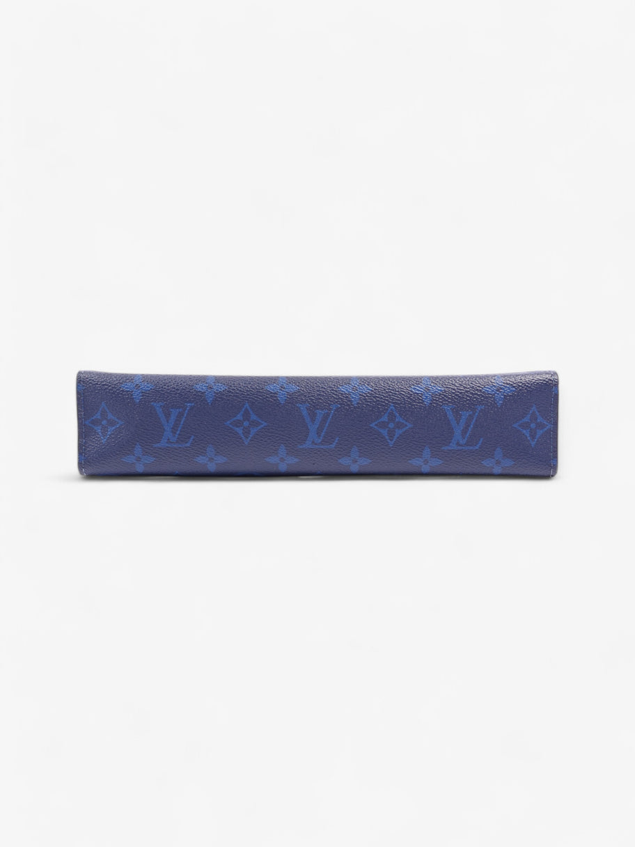 Louis Vuitton Pochette Voyage Monogram Taigarama / Blue Coated Canvas MM Image 5