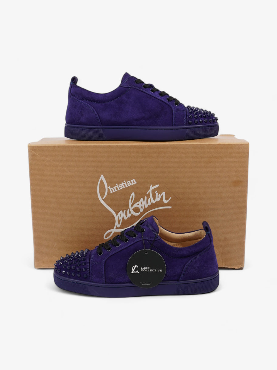 Christian Louboutin Louis Junior Spikes Sneakers Purple Suede EU 39 UK 6 Image 10