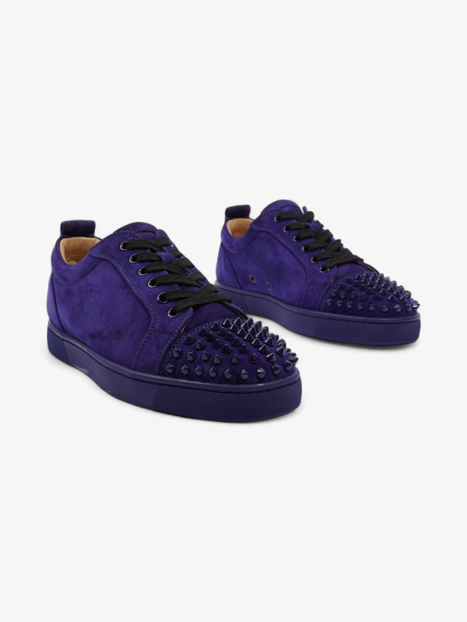 Christian Louboutin Louis Junior Spikes Sneakers Purple Suede EU 39 UK 6 Image 2