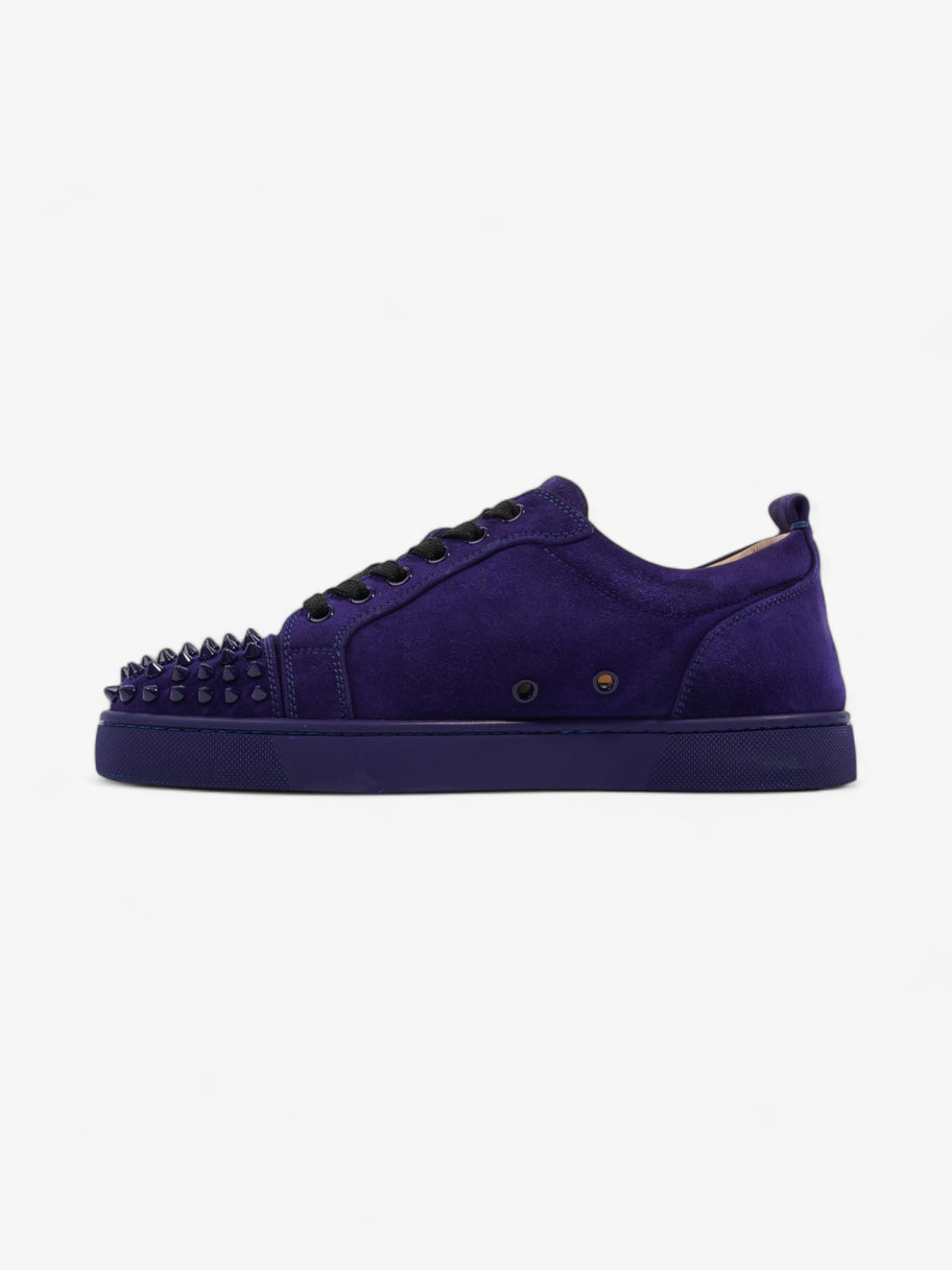 Christian Louboutin Louis Junior Spikes Sneakers Purple Suede EU 39 UK 6 Image 3