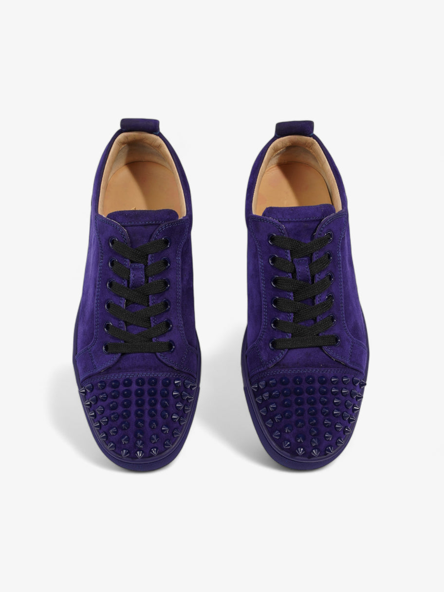 Christian Louboutin Louis Junior Spikes Sneakers Purple Suede EU 39 UK 6 Image 8