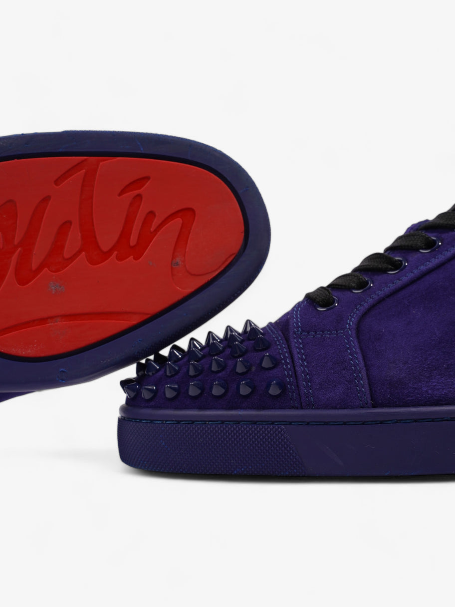 Christian Louboutin Louis Junior Spikes Sneakers Purple Suede EU 39 UK 6 Image 9