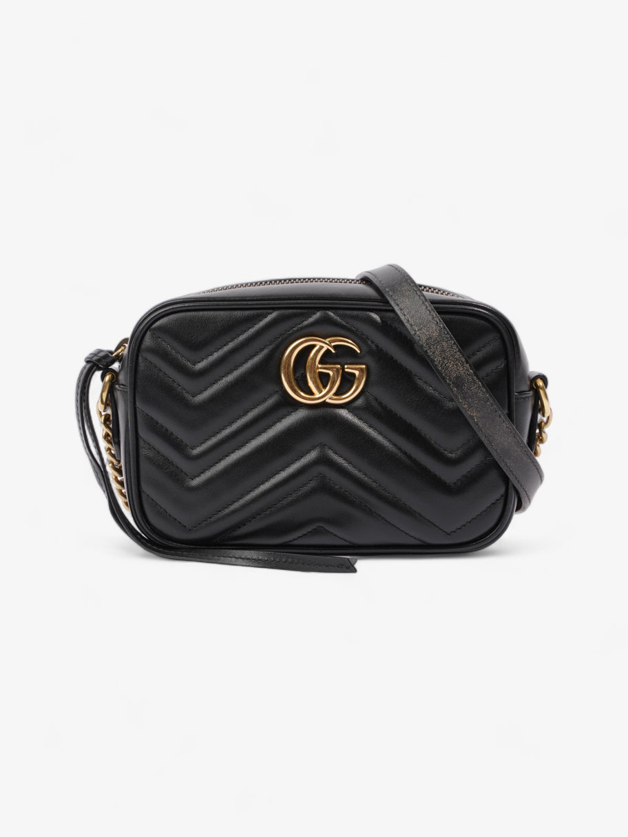 Gucci GG Marmont Black Matelasse Leather Mini Image 1