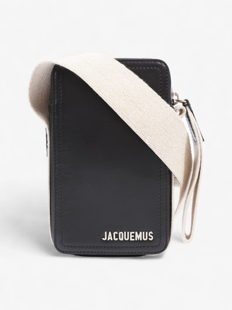  Jacquemus La Cuerda Vertic Black Leather