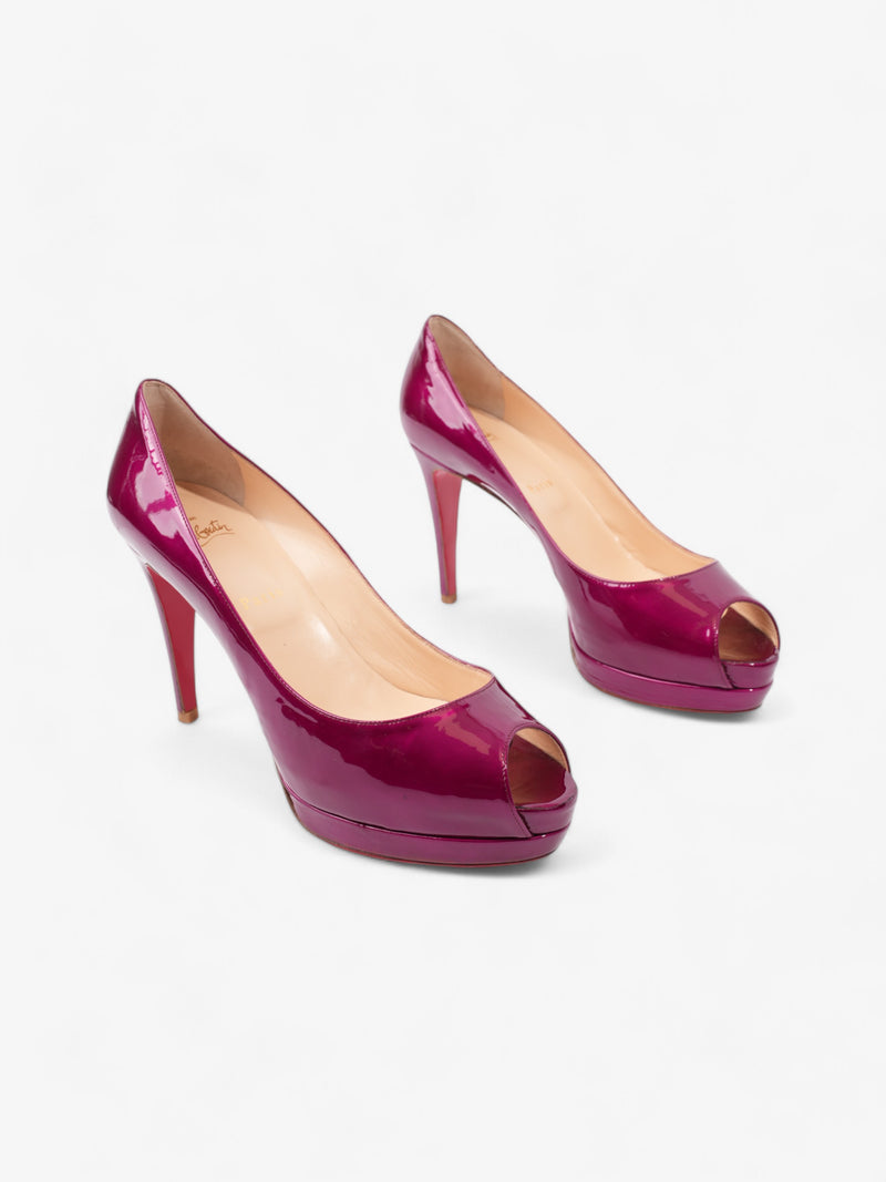  Christian Louboutin Altadma Heels 100 Purple Patent Leather EU 40 UK 7