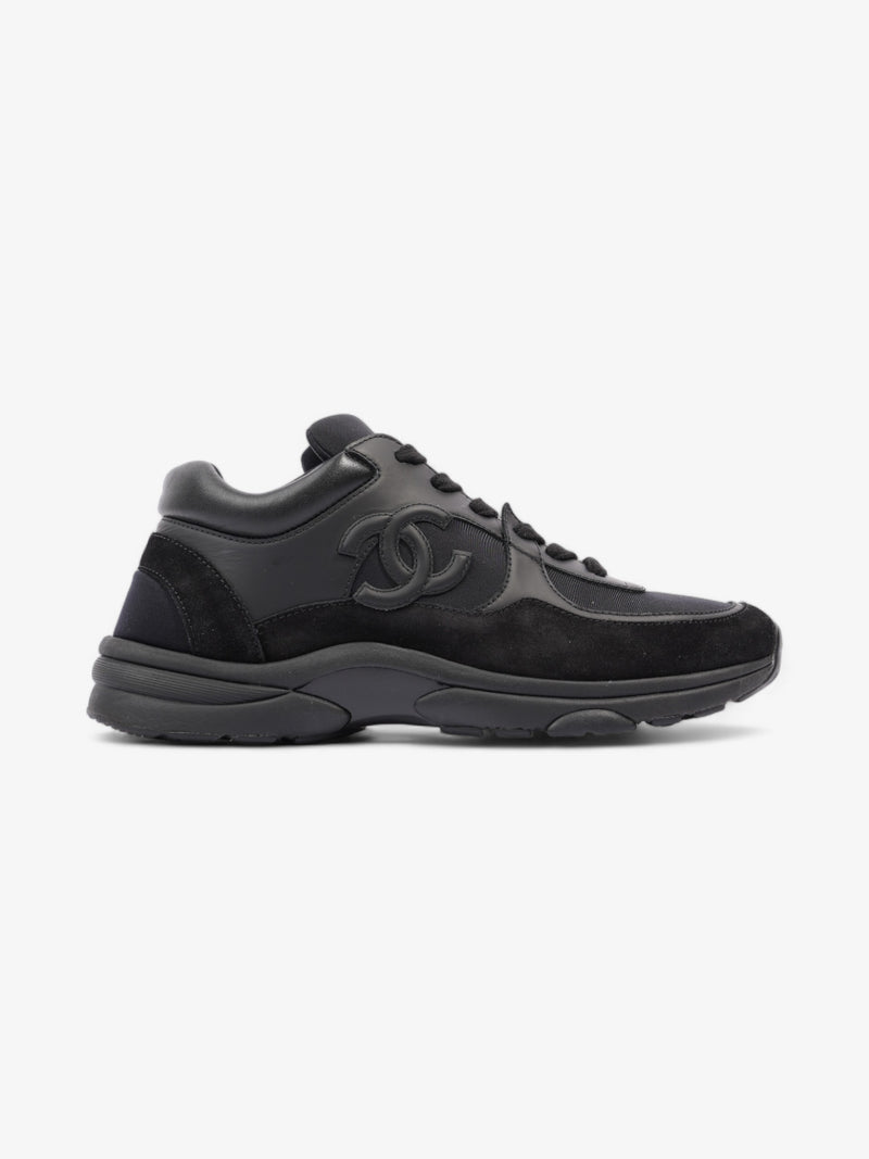  Chanel CC Runners  Black Suede EU 39.5 UK 6.5