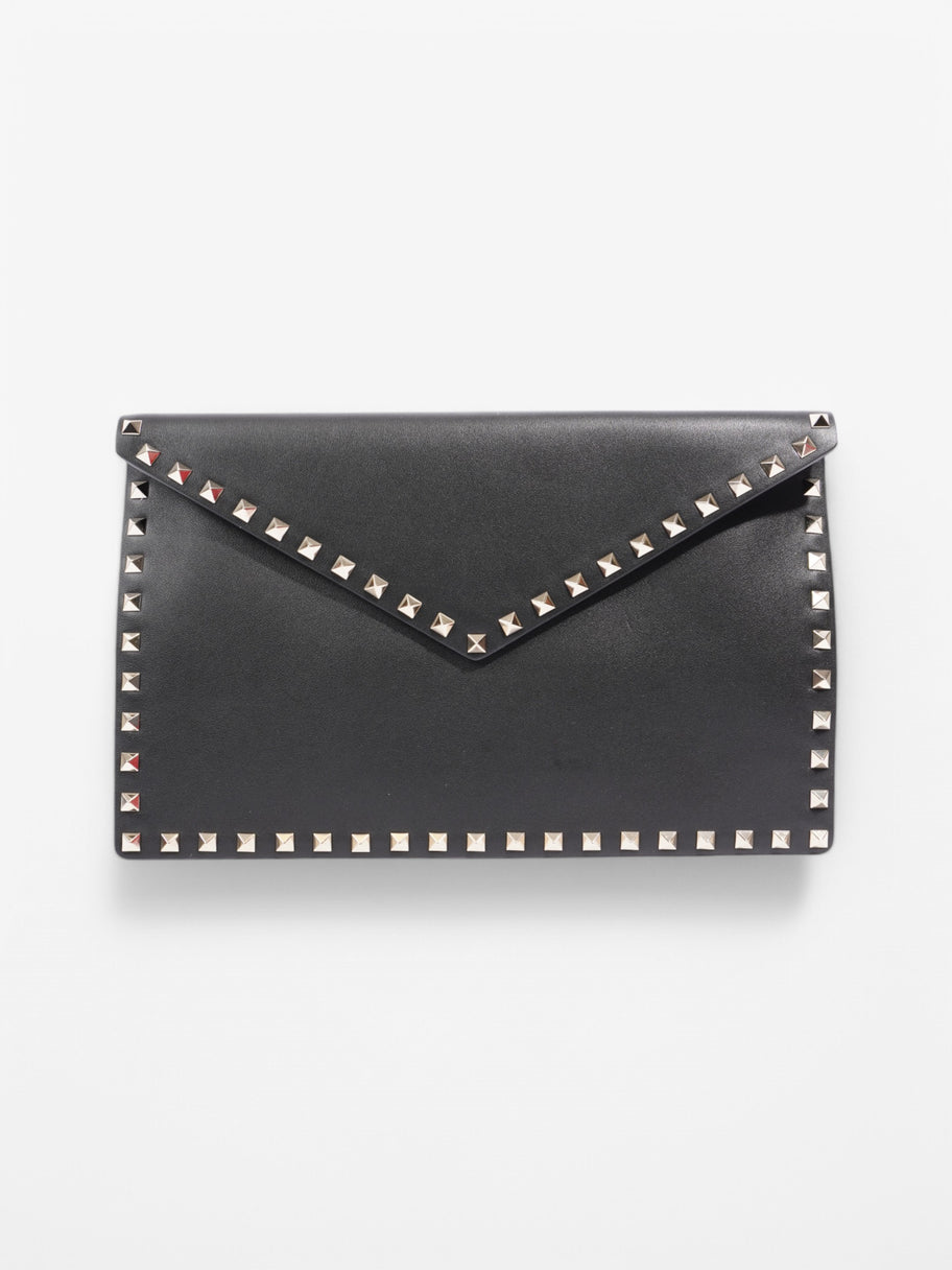 Valentino Rockstud Clutch Black Leather Image 1