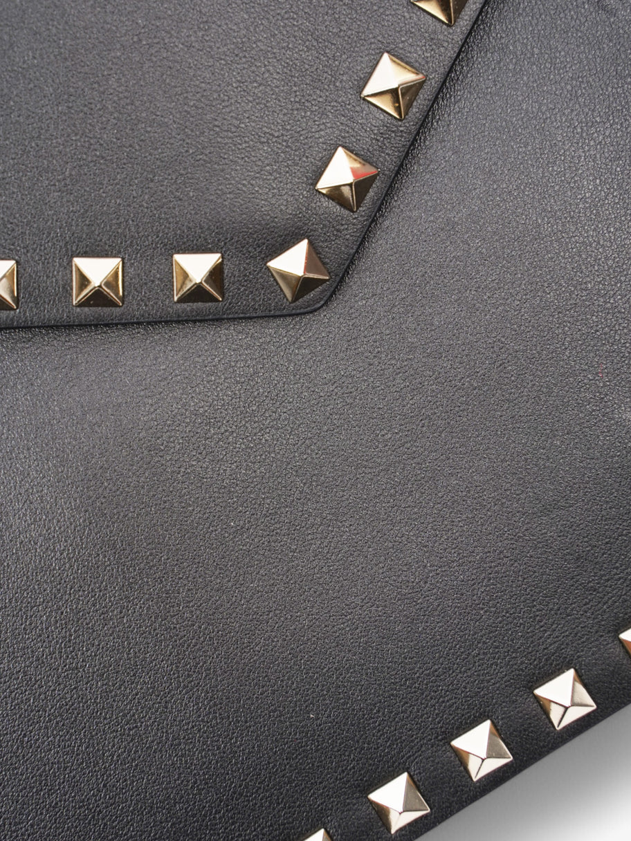 Valentino Rockstud Clutch Black Leather Image 5