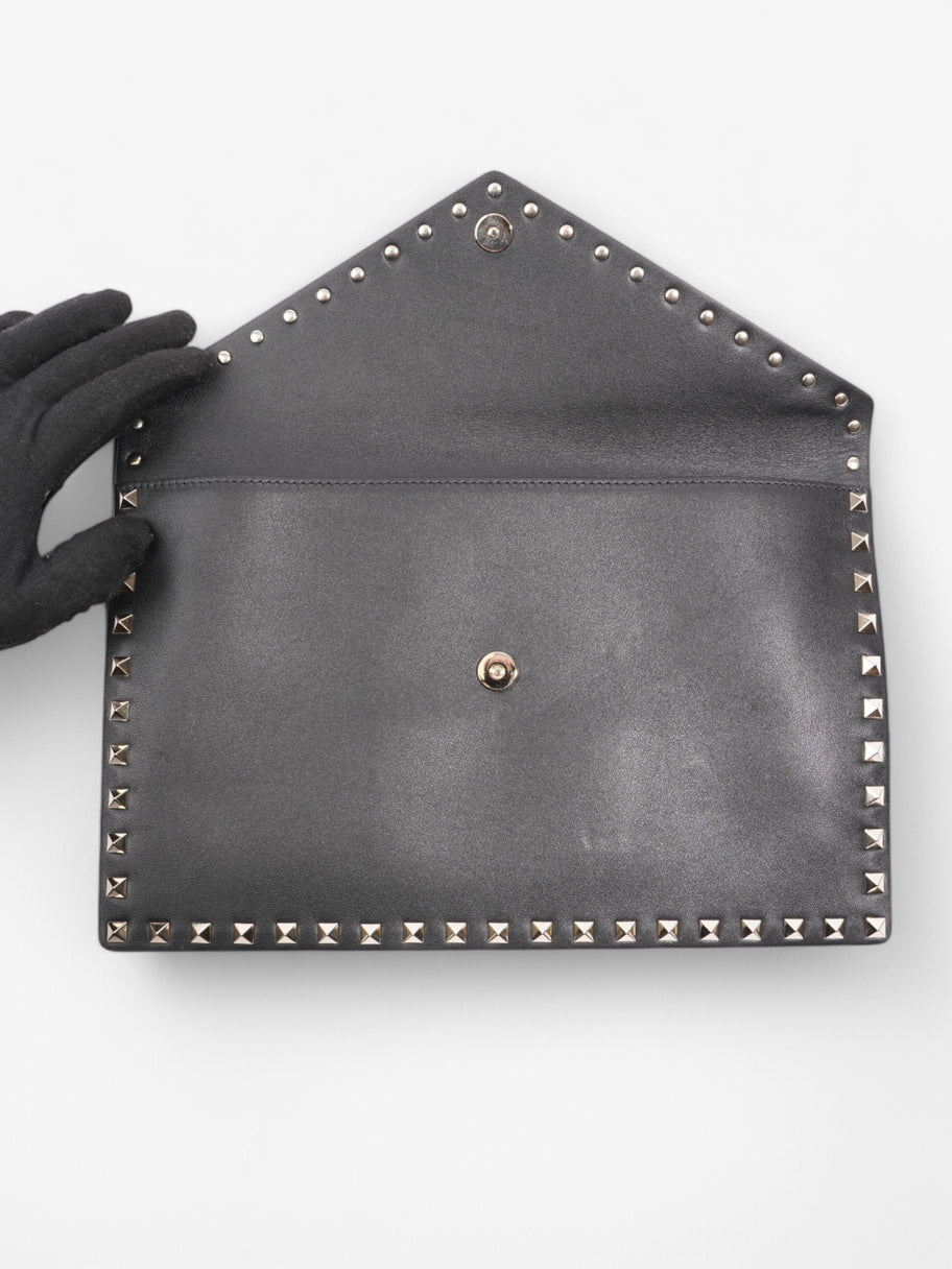 Valentino Rockstud Clutch Black Leather Image 6