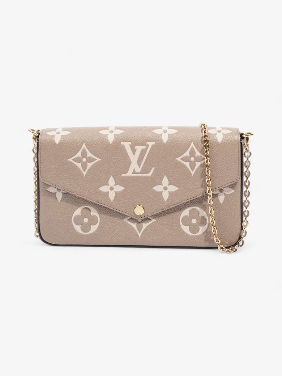 Louis Vuitton Felicie Pochette Tourterelle Gray / Cream Empreinte Leather Image 1