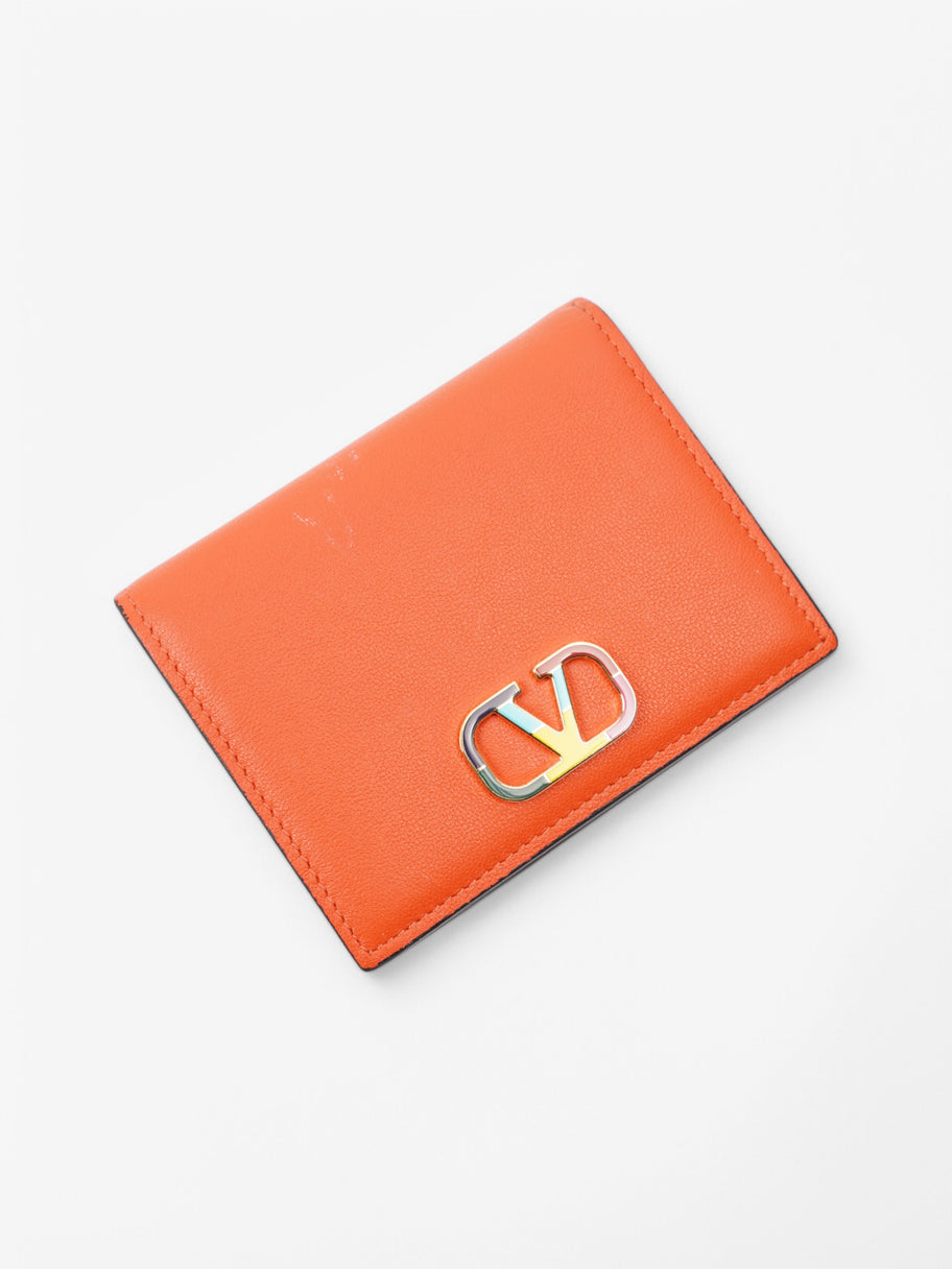 Valentino Purse Orange Leather Image 7