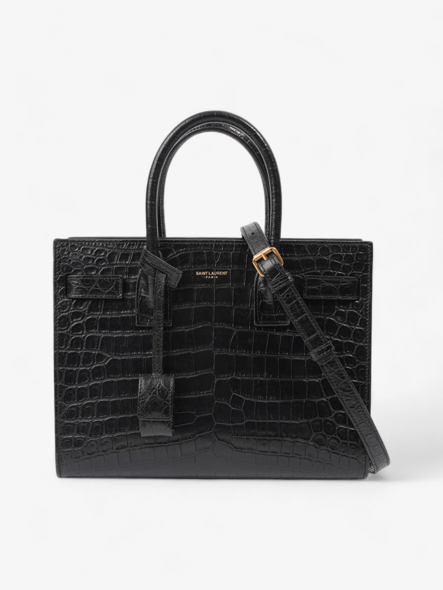 Saint Laurent Sac De Jour Black Embossed Leather Baby Image 1