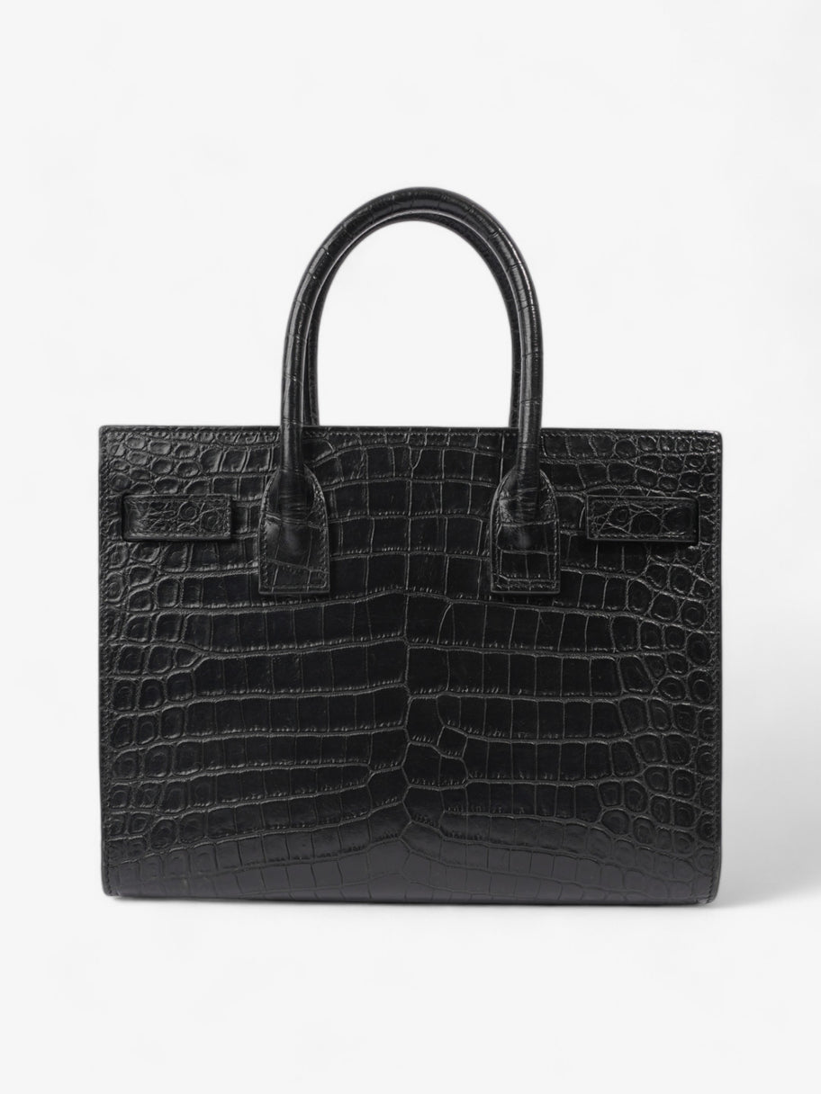 Saint Laurent Sac De Jour Black Embossed Leather Baby Image 5