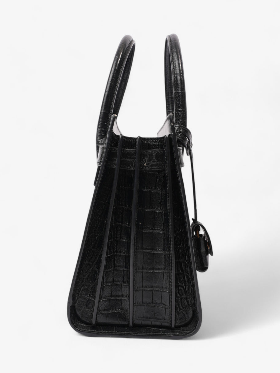 Saint Laurent Sac De Jour Black Embossed Leather Baby Image 6