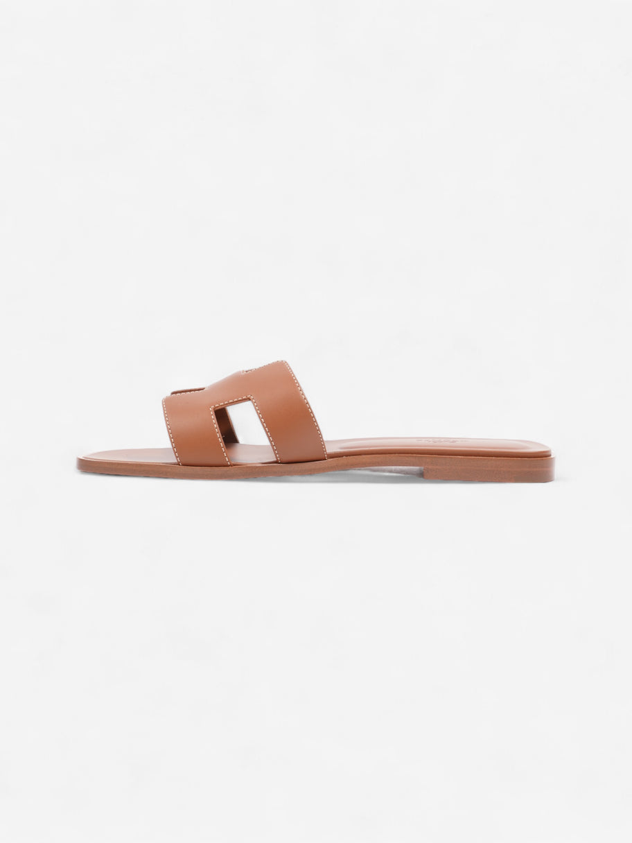 Hermes Oran Sandals Brown Leather EU 40 UK 7 Image 3