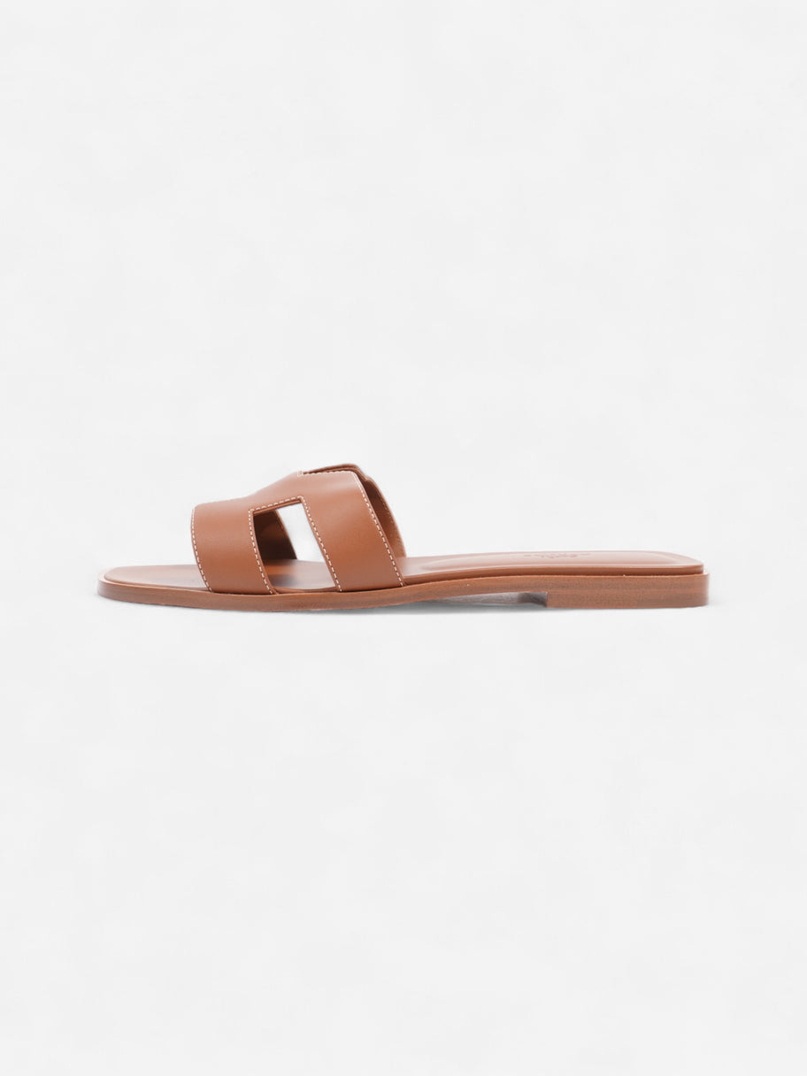 Hermes Oran Sandals Brown Leather EU 40 UK 7 Image 5