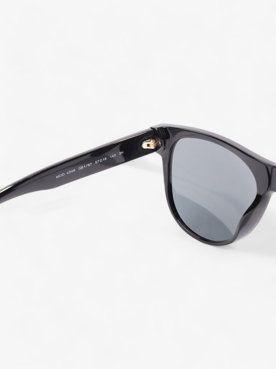 Versace Round Greca Sunglasses Black Acetate 140mm Image 5