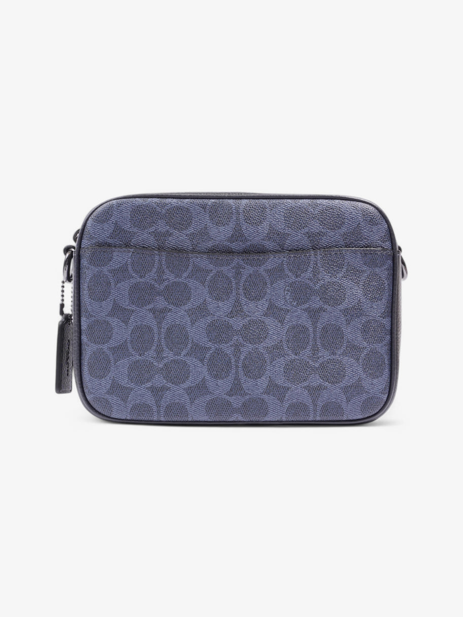 Coach Warner Crossbody Navy Coated Canvas Image 4