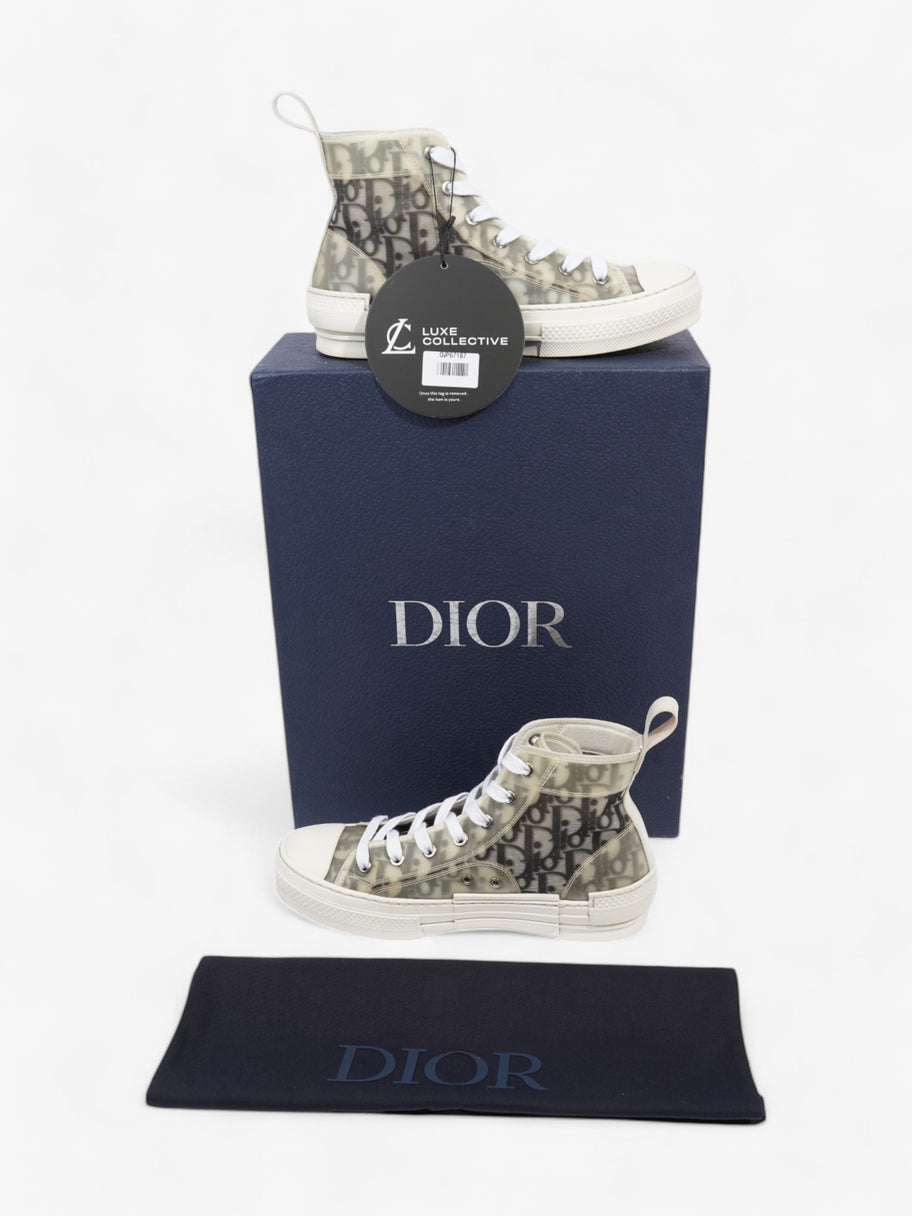 Christian Dior B23 High-tops White  / Grey Oblique Mesh EU 37.5 UK 4.5 Image 8