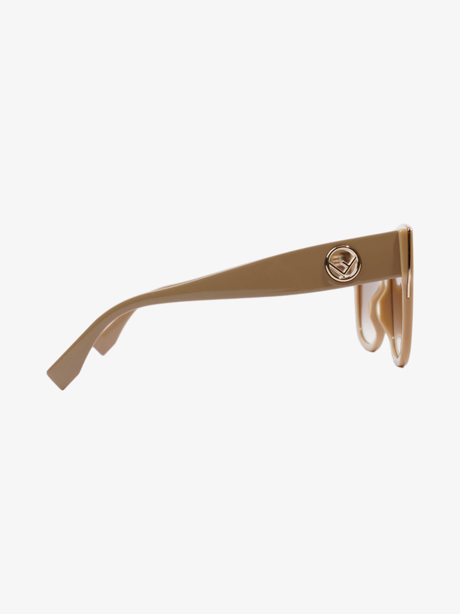 Fendi F is Fendi Sunglasses Beige Acetate 145mm Image 4