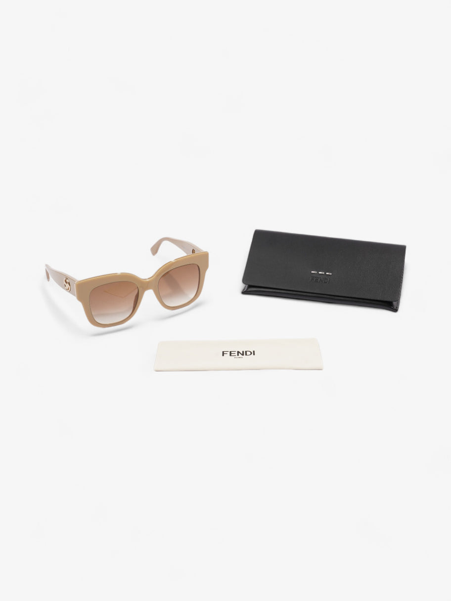 Fendi F is Fendi Sunglasses Beige Acetate 145mm Image 8