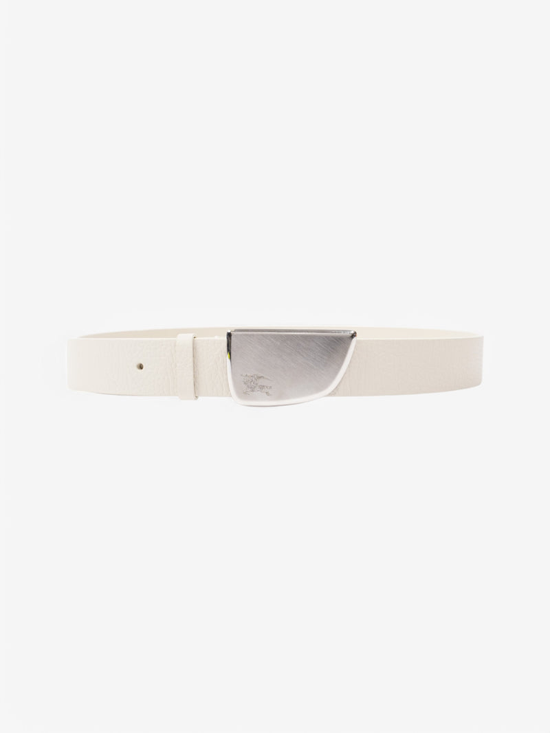  Burberry Shield Belt Cream Leather