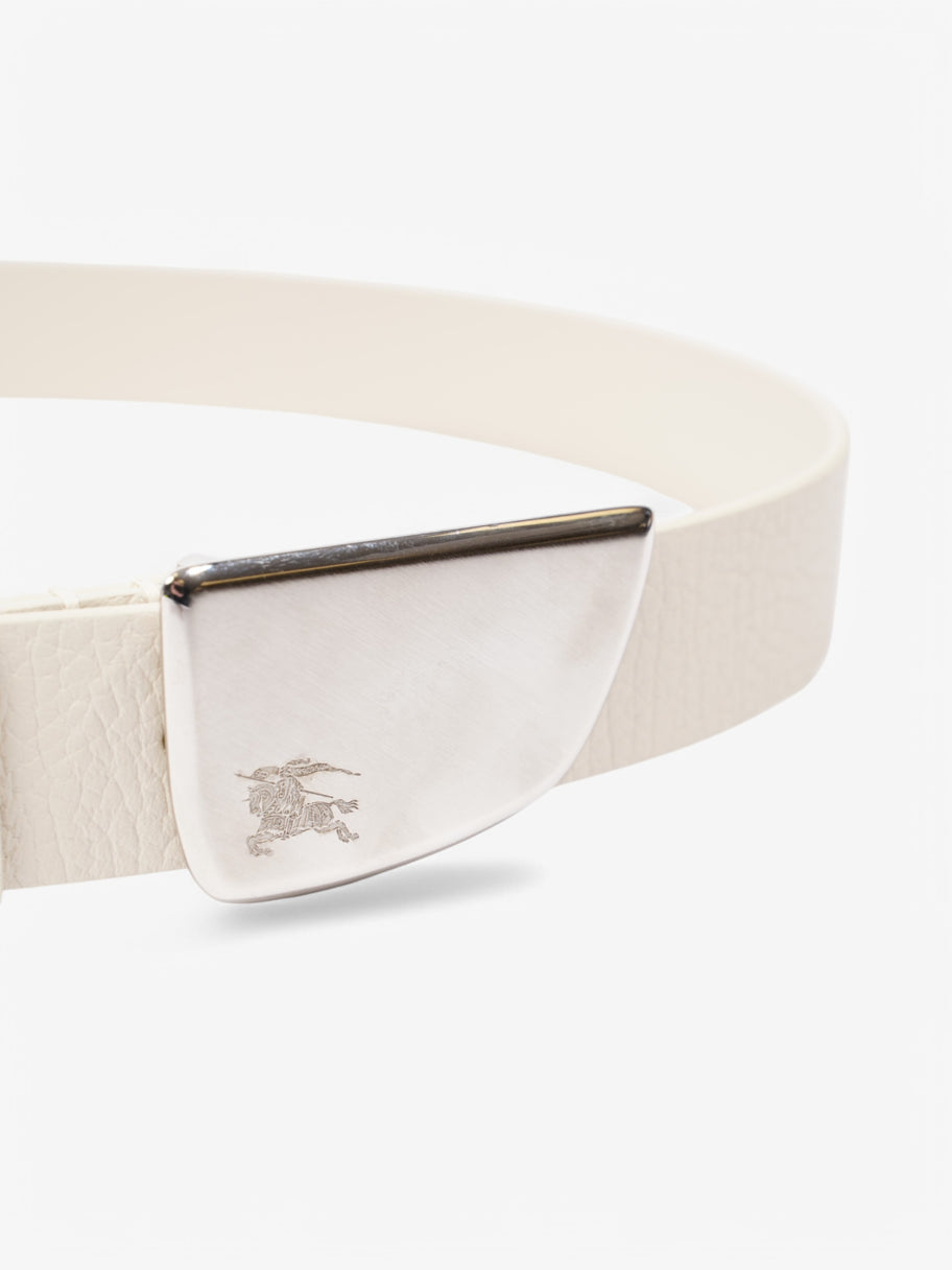 Burberry Shield Belt Cream Leather Image 2