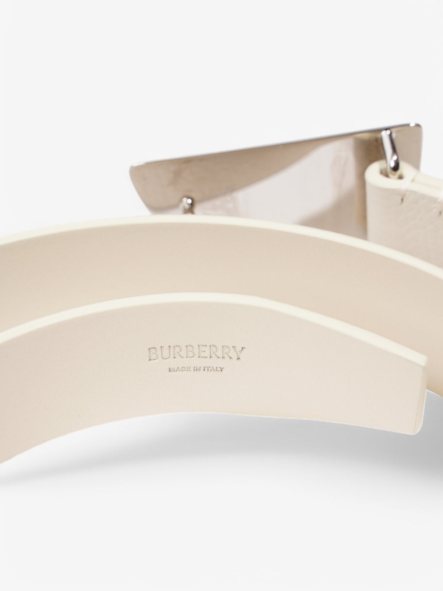 Burberry Shield Belt Cream Leather Image 5