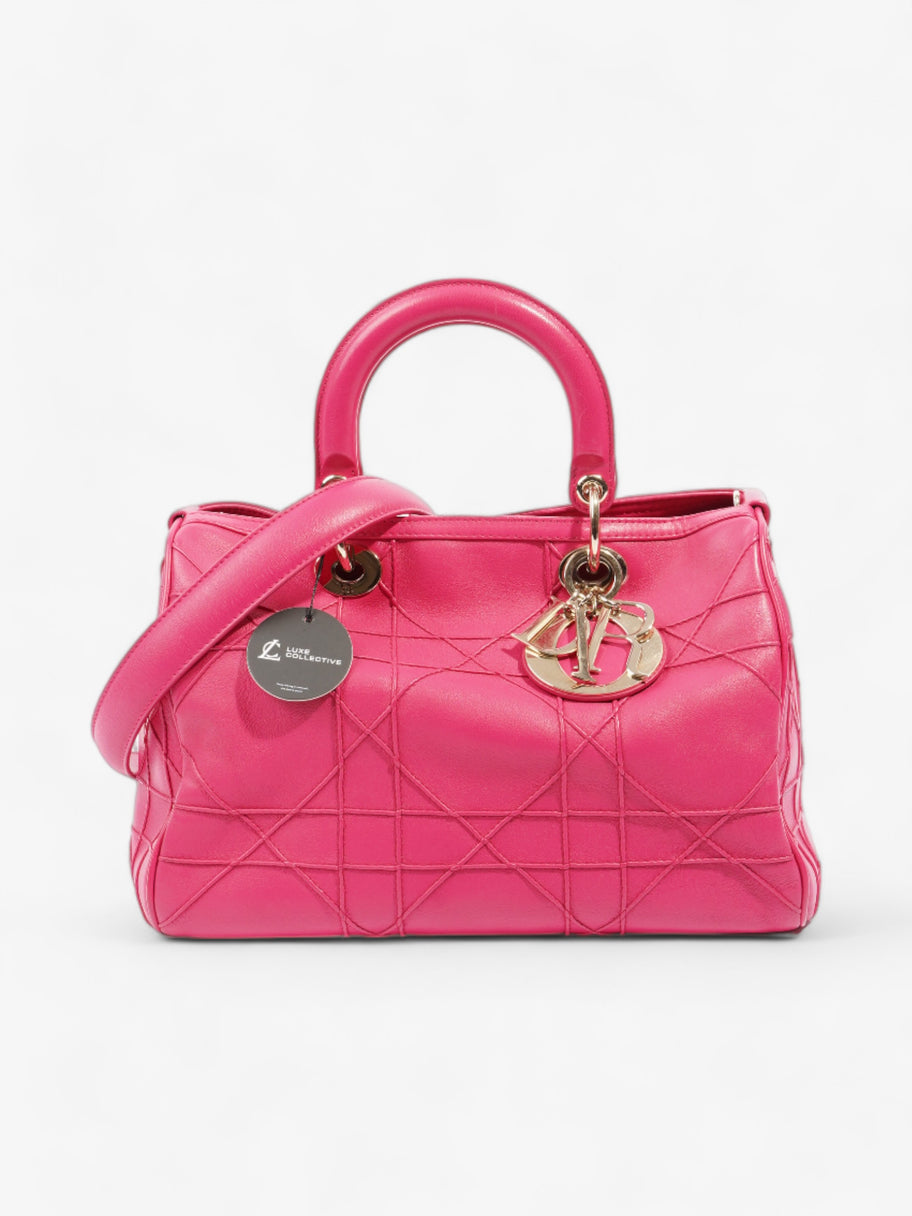 Christian Dior Granville Polochon Bag Pink Leather Image 8