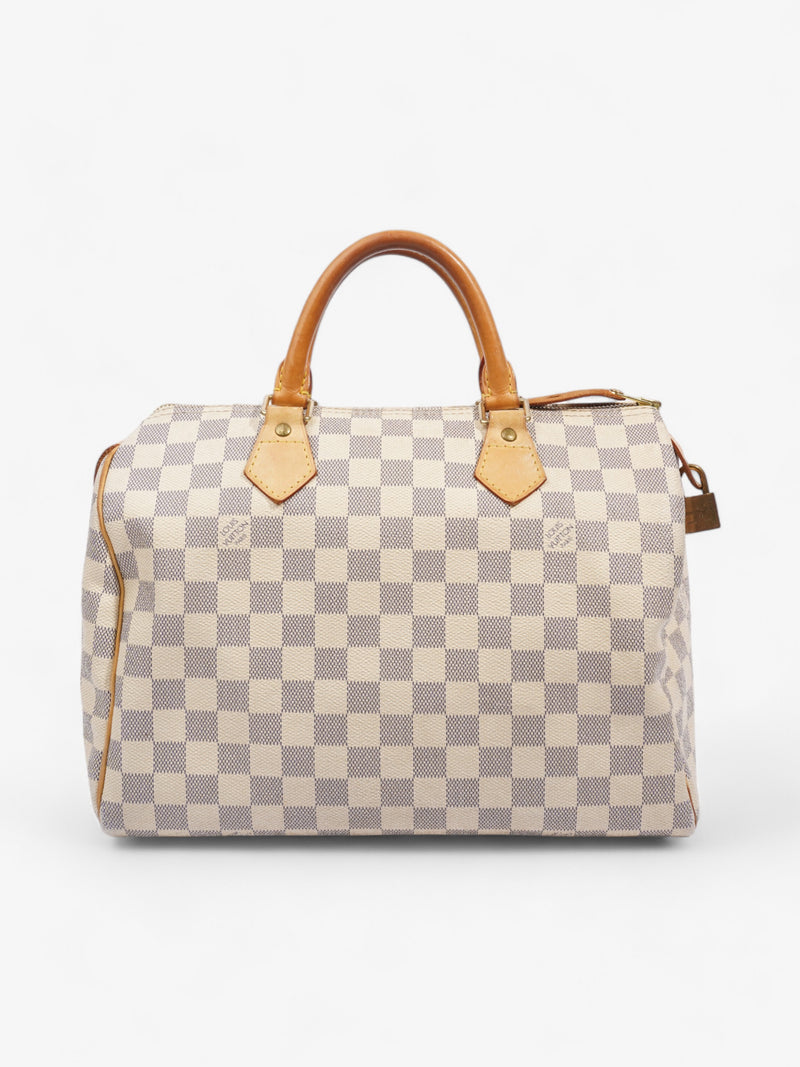  Louis Vuitton Speedy 30 Damier Azur Coated Canvas