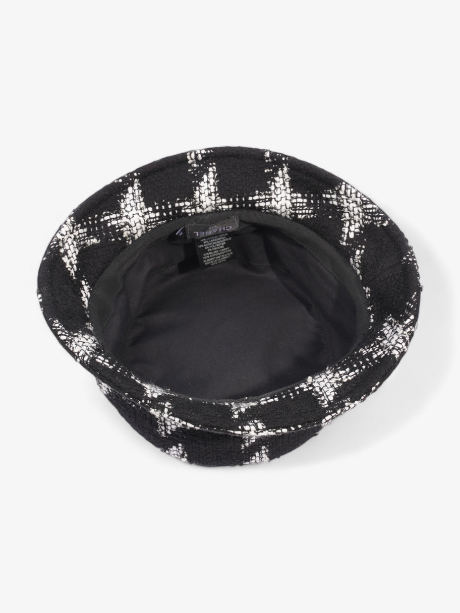 Chanel Bucket Hat Black / White Cotton Medium Image 5